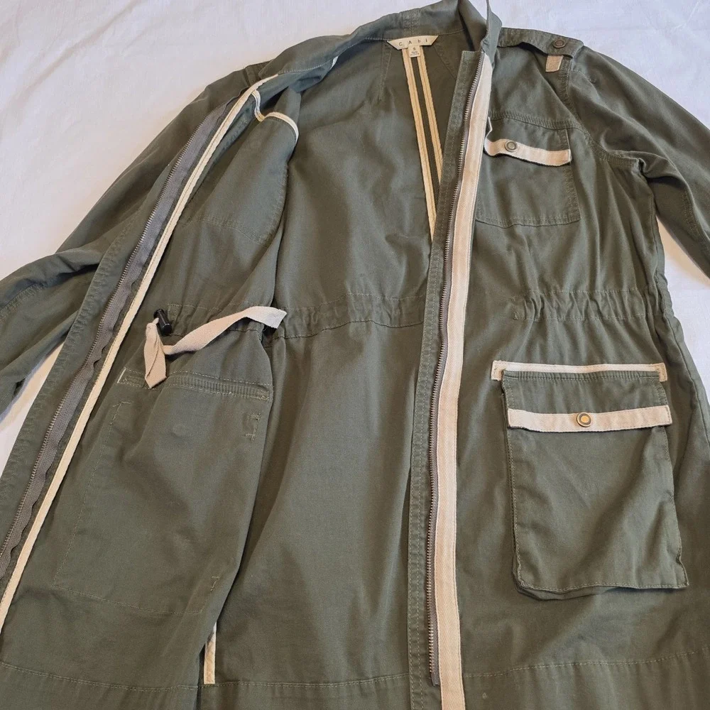 Cabi‎ Field Jacket Women S Green Utility Military Safari Gorpcore Style heritage
